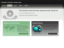 Tablet Screenshot of canada-venture-metz.com